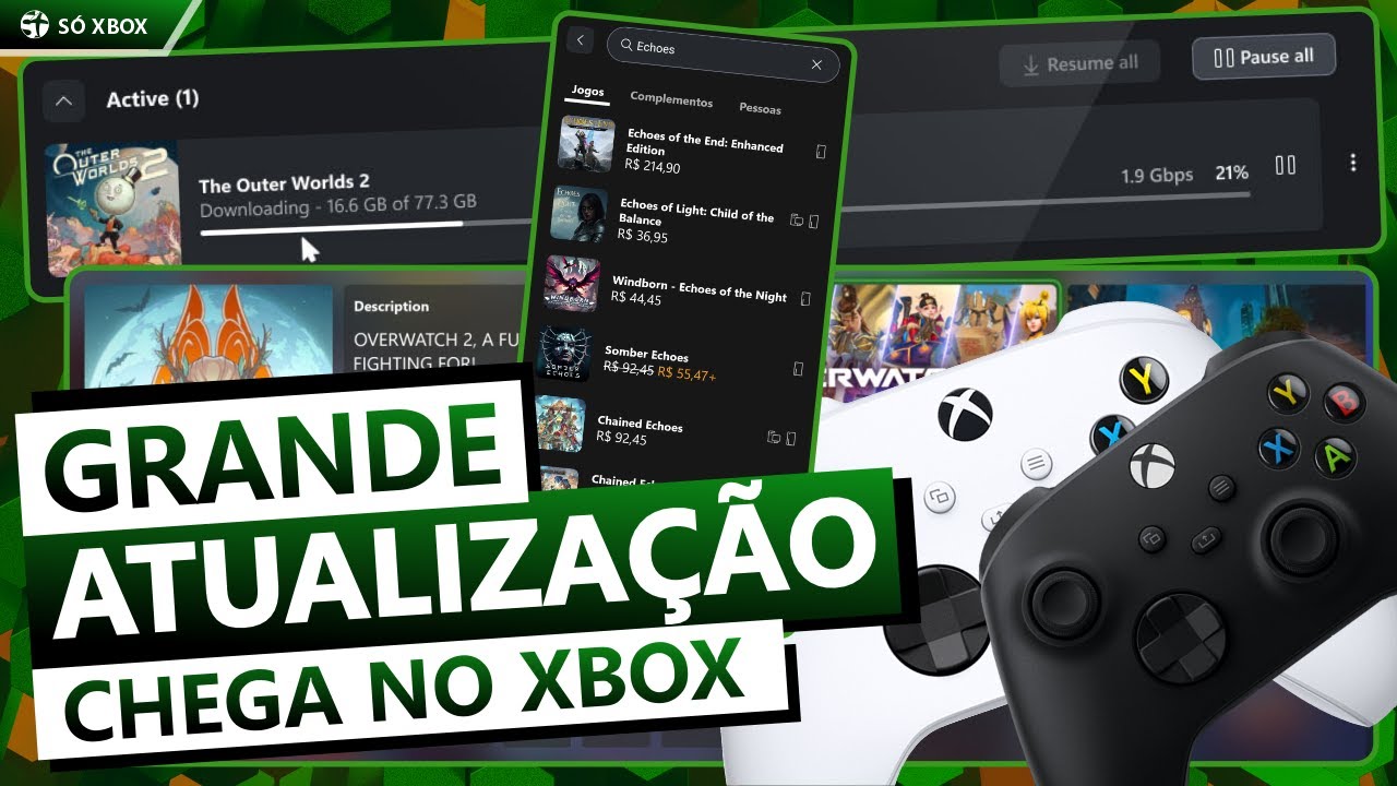 OLHA ISSO! Chegou a GRANDE ATUALIZA&Ccedil;&Atilde;O de OUTUBRO do XBOX! Veja TUDO que MUDOU!