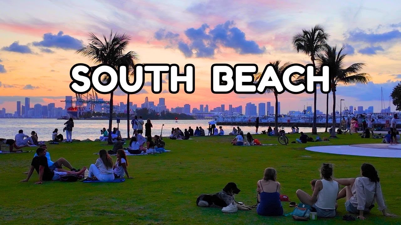 4K | MIAMI WALKING TOUR - South Beach & South Pointe Park Pier!