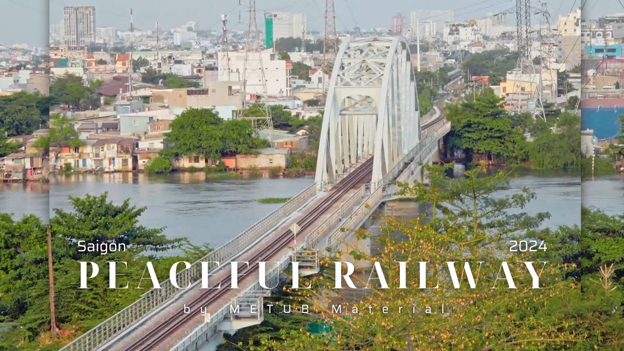 4K Cảnh Đẹp Việt Nam | Ho Chi Minh City | Đường Ray Bình Yên Giữa Lòng Thành Phố