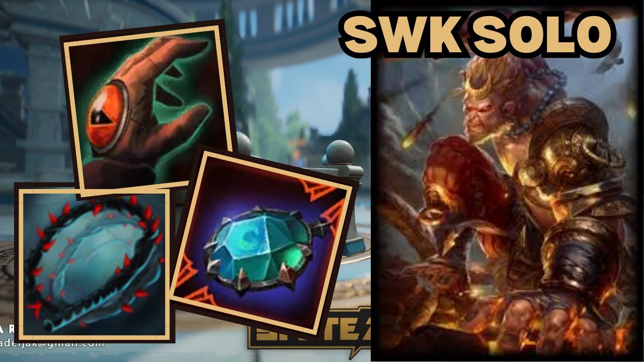Танк Вуконг вернулся?! — Геймплей SWK Solo Deity Smite 2