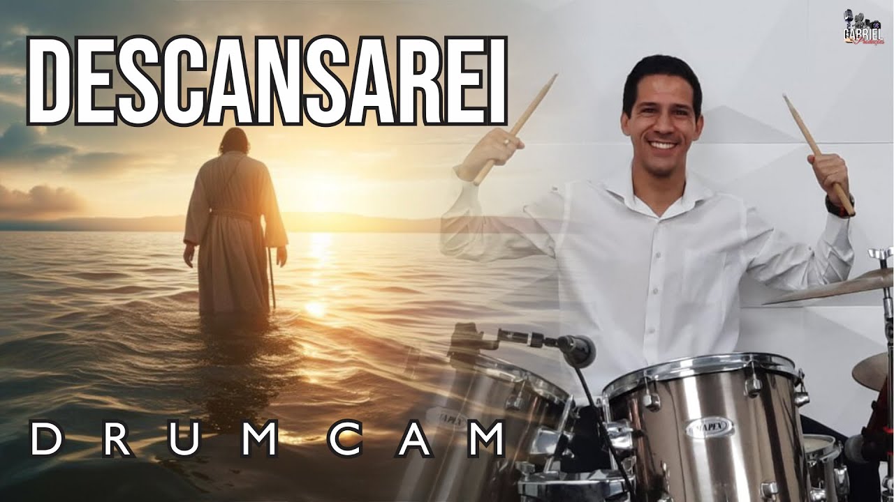 Descansarei - Com. Ev. Maringá (cover) - Drum Cam | Gabriel Milani