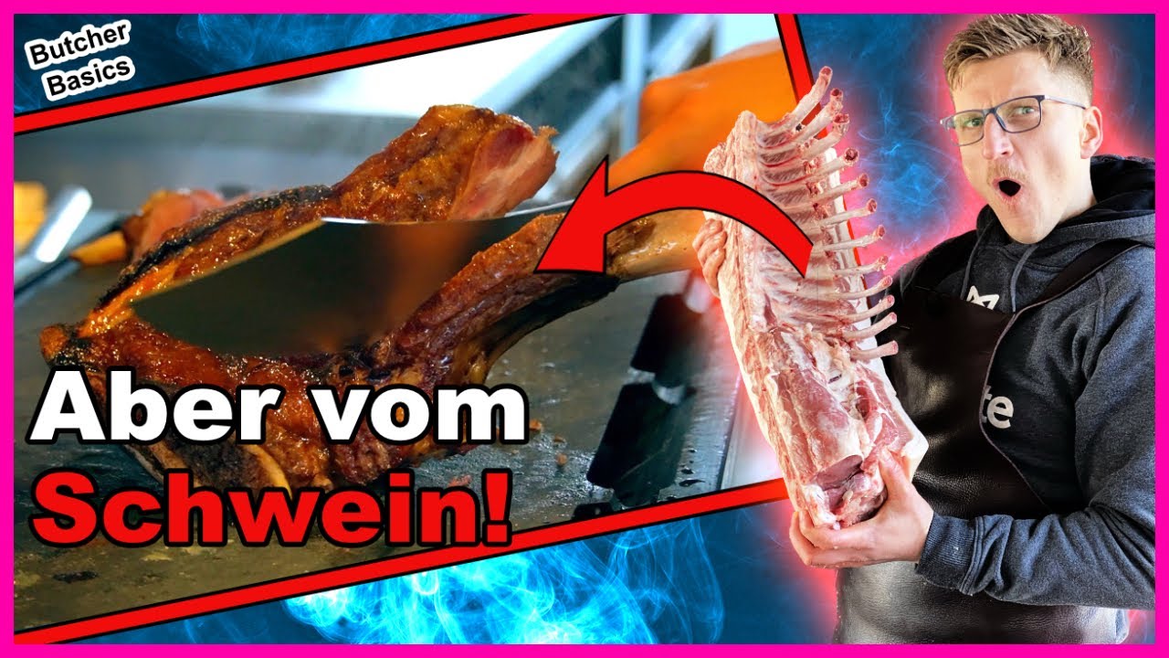 KANN (fast) KEIN METZGER | Tomahawk Steak vom Schwein | Butcher Basics