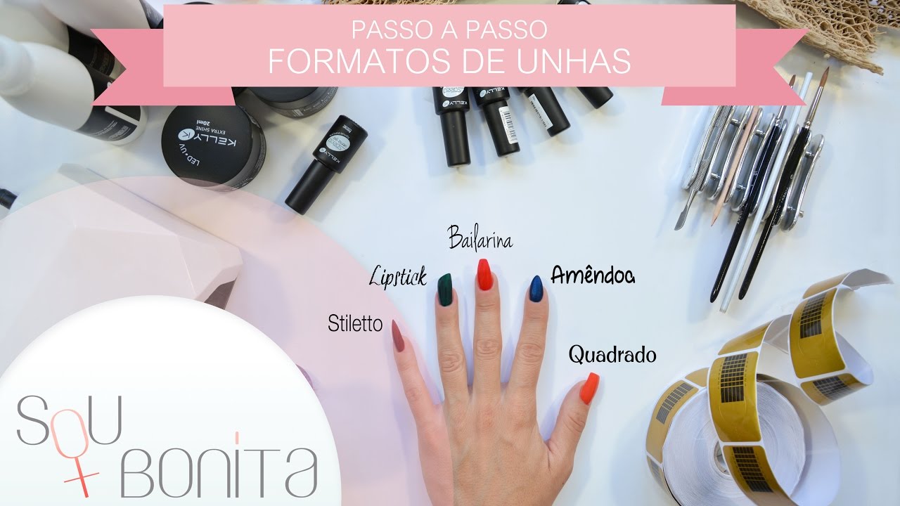5 formatos de unhas