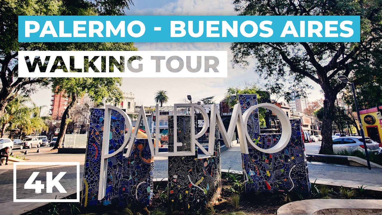 Buenos Aires - Palermo Soho & Hollywood - 4K Virtual Walking Tour 2022