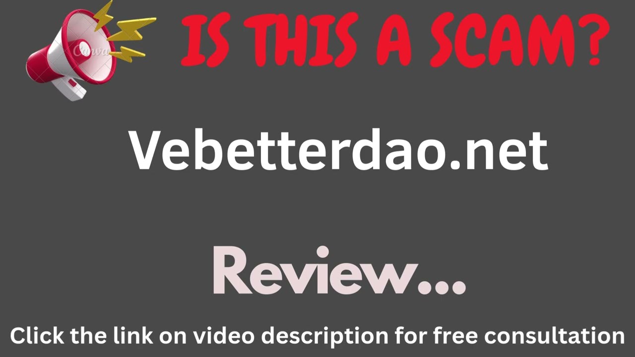 Vebetterdao.net Review: THIS IS A SCAM? (Vebetterdao.net)