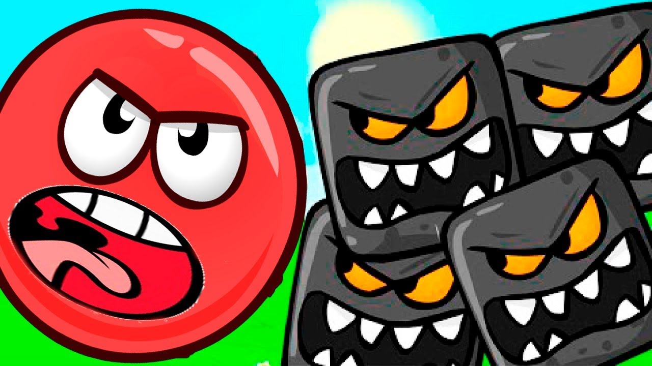 Красный шар мультик игра #3 Детский летсплей Red Ball BOSS мультфильм для детей новые серии