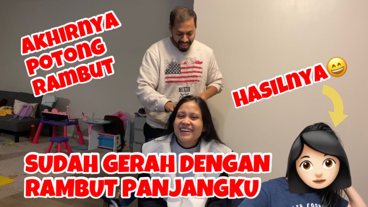 PERTAMA KALI SUAMI POTONGIN RAMBUT ISTRI