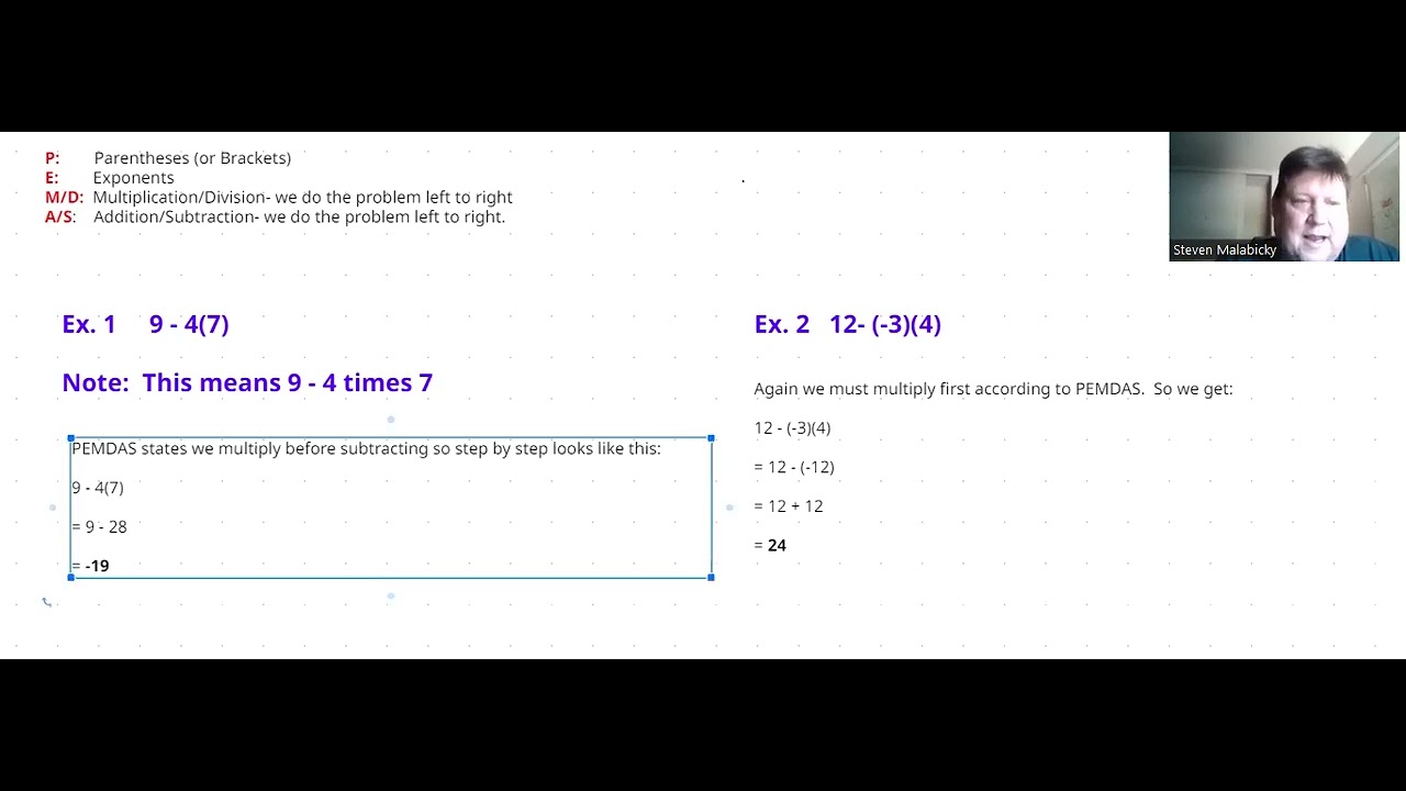 Alg1 SC  Mod1 Lesson1 Order of Operations
