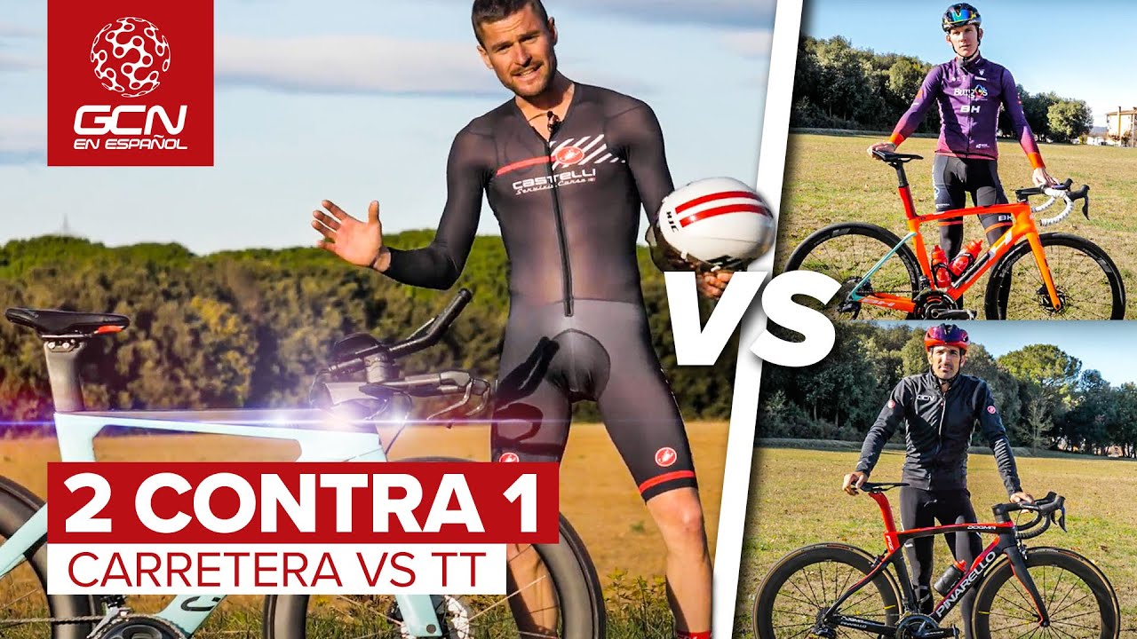 2 Vs 1 | Test de Velocidad | Bici de TT contra 2 Bicis de Carretera ¿Quién será el más rápido?
