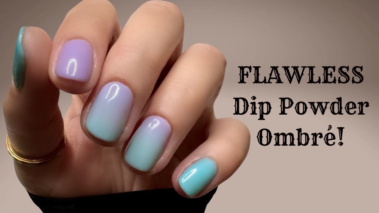 FLAWLESS DIP POWDER OMBRÉ | SHORT NATURAL NAILS | NO GEL!!