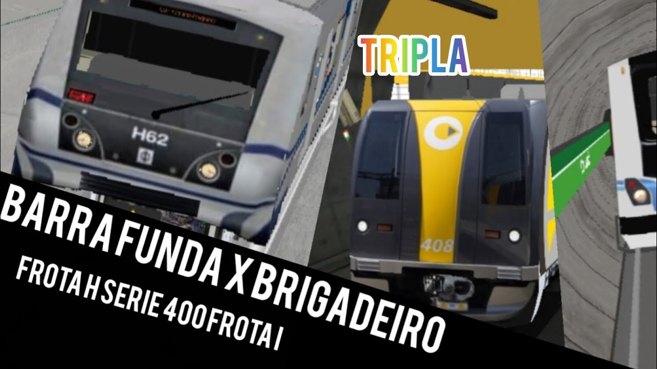 Barra funda x brigadeiro condições triplas  com o frota H frota I e serie 400 fase 1