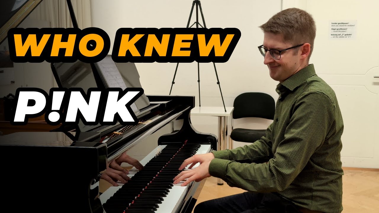 P!nk - Who Knew (Piano Cover)