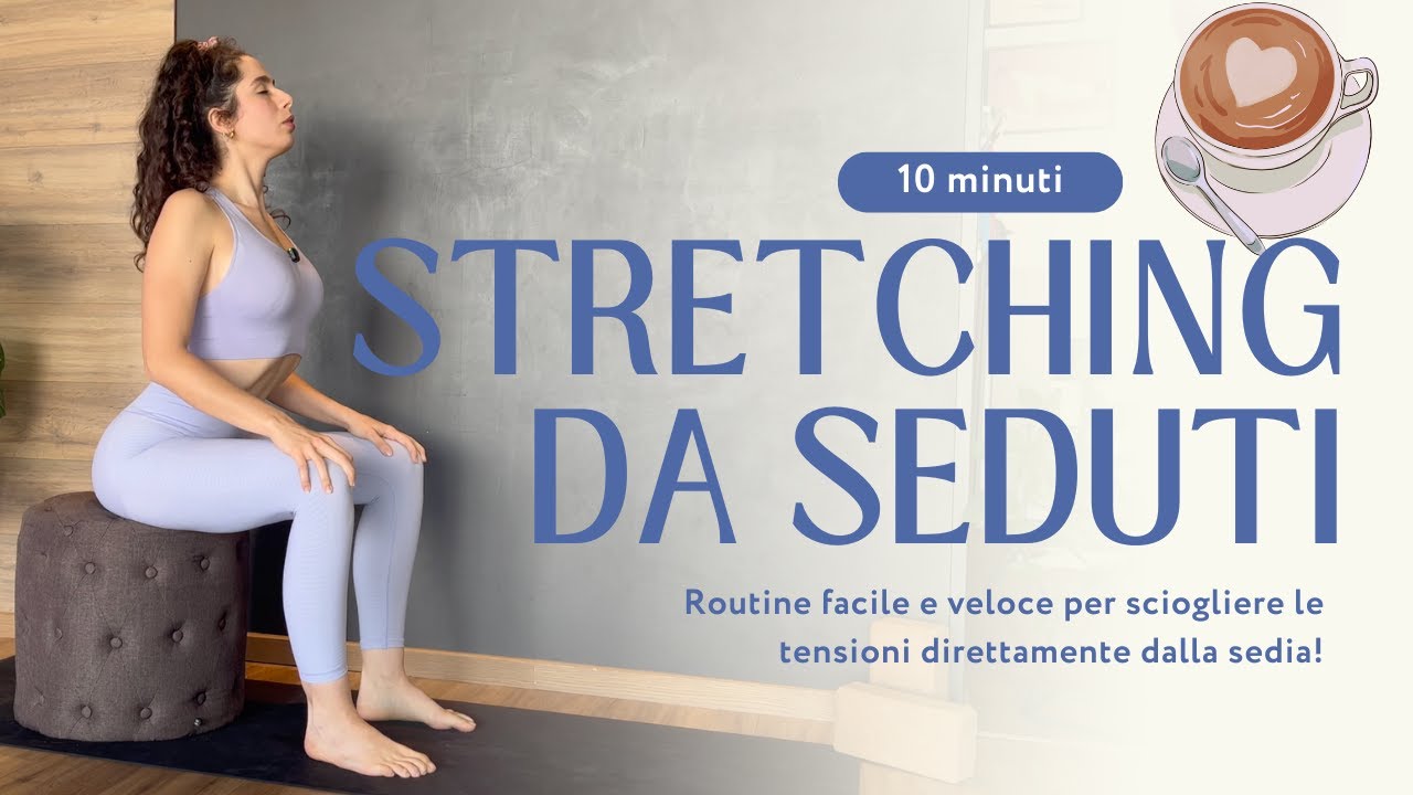 10 Minuti di STRETCHING sulla SEDIA! Perfetto per Ufficio o Lavoro!