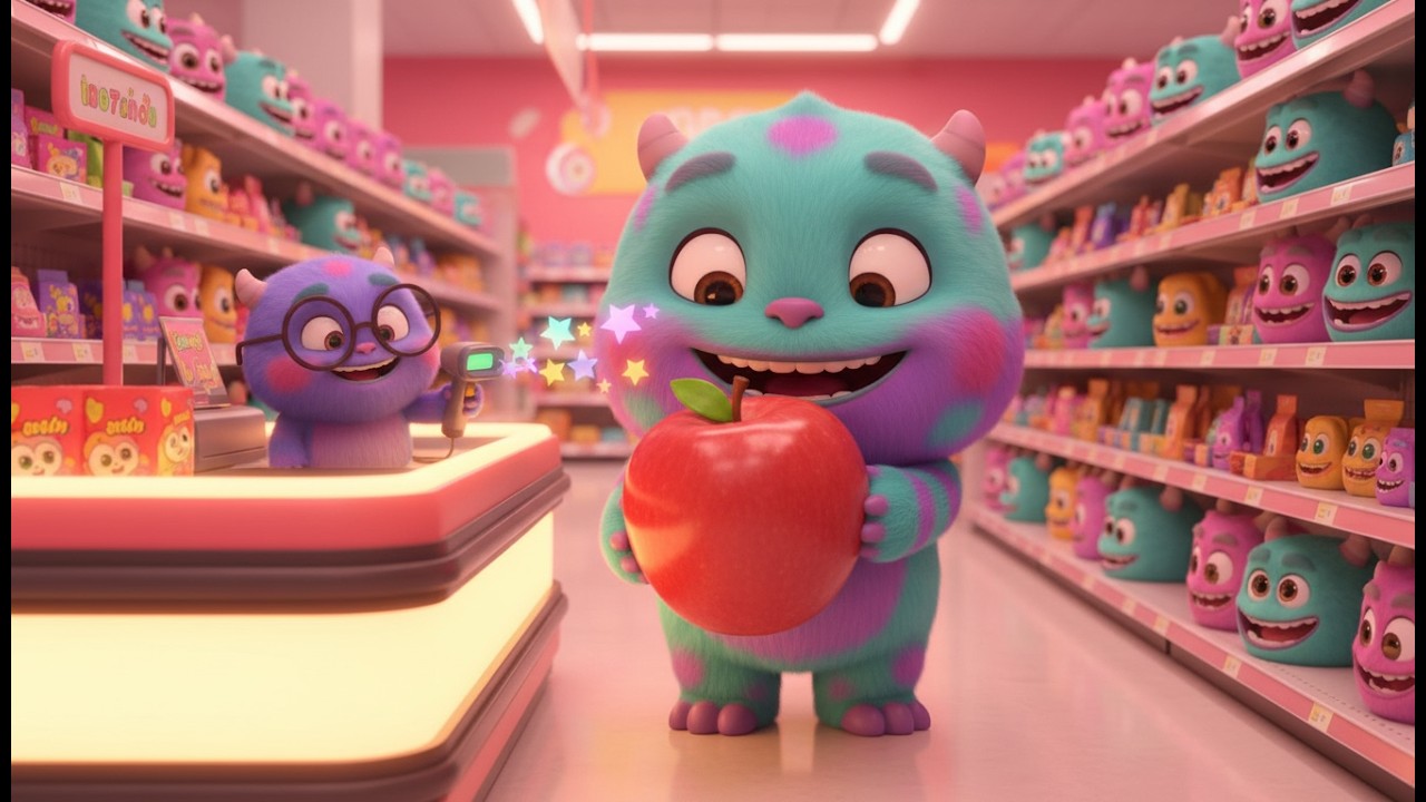 Kinderlied Supermarkt 2🛒 Toto das Monster geht einkaufen | Lustiges Mitmachlied