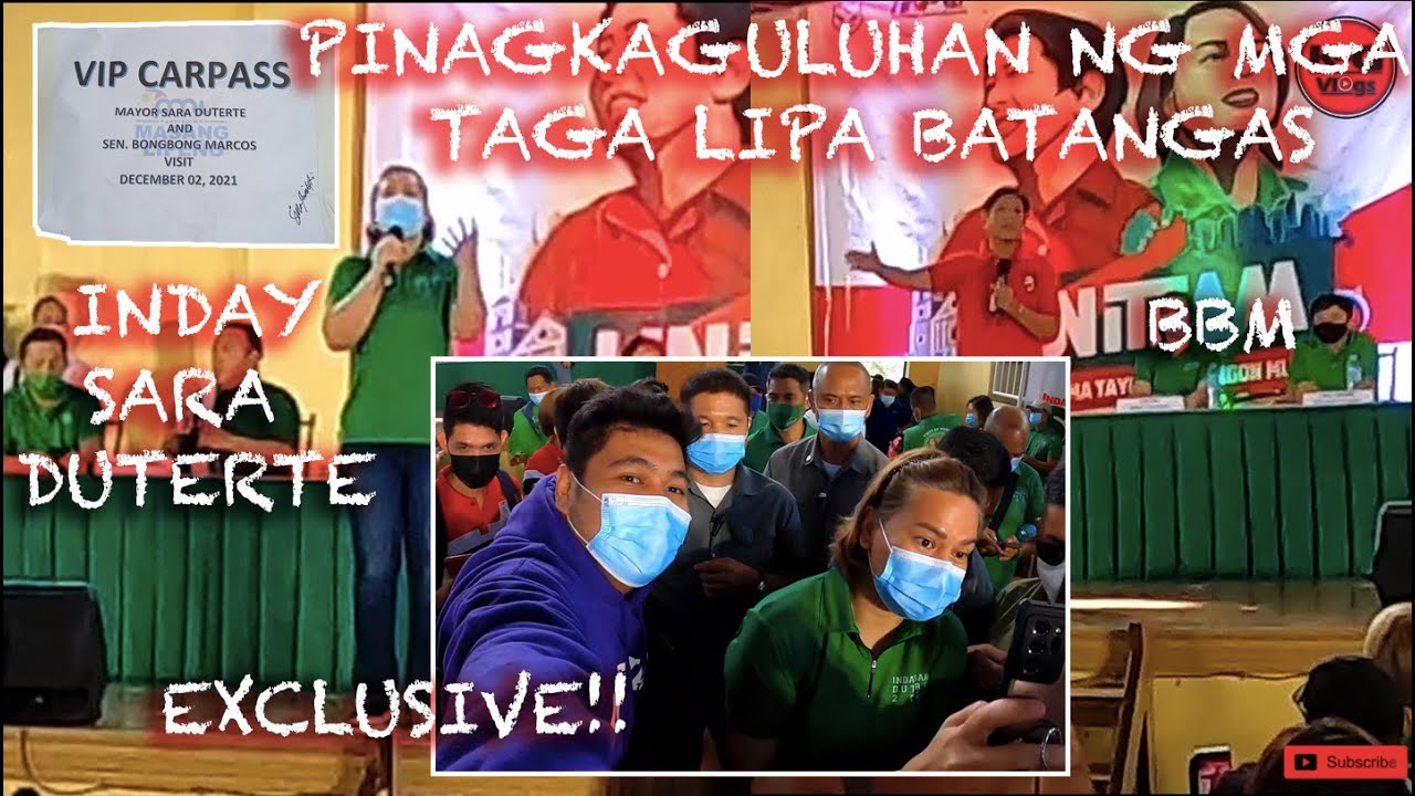 BBM AND INDAY SARA DUTERTE PINAGKAGULOHAN SA LIPA BATANGAS | KEN G VLOGS