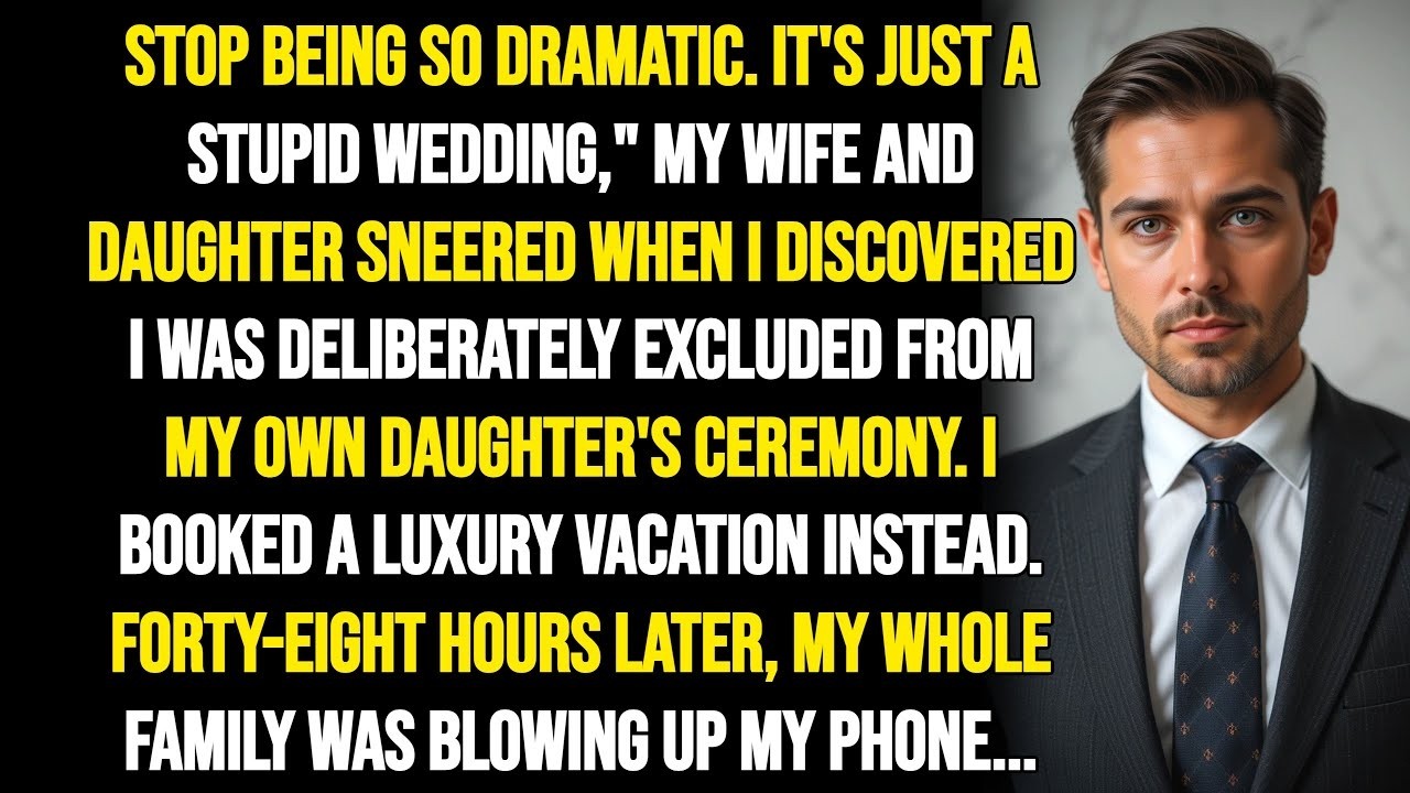 Dad EXCLUDED From Daughter's Wedding, Books Safari Instead. Wife BEGS Him To Return After...