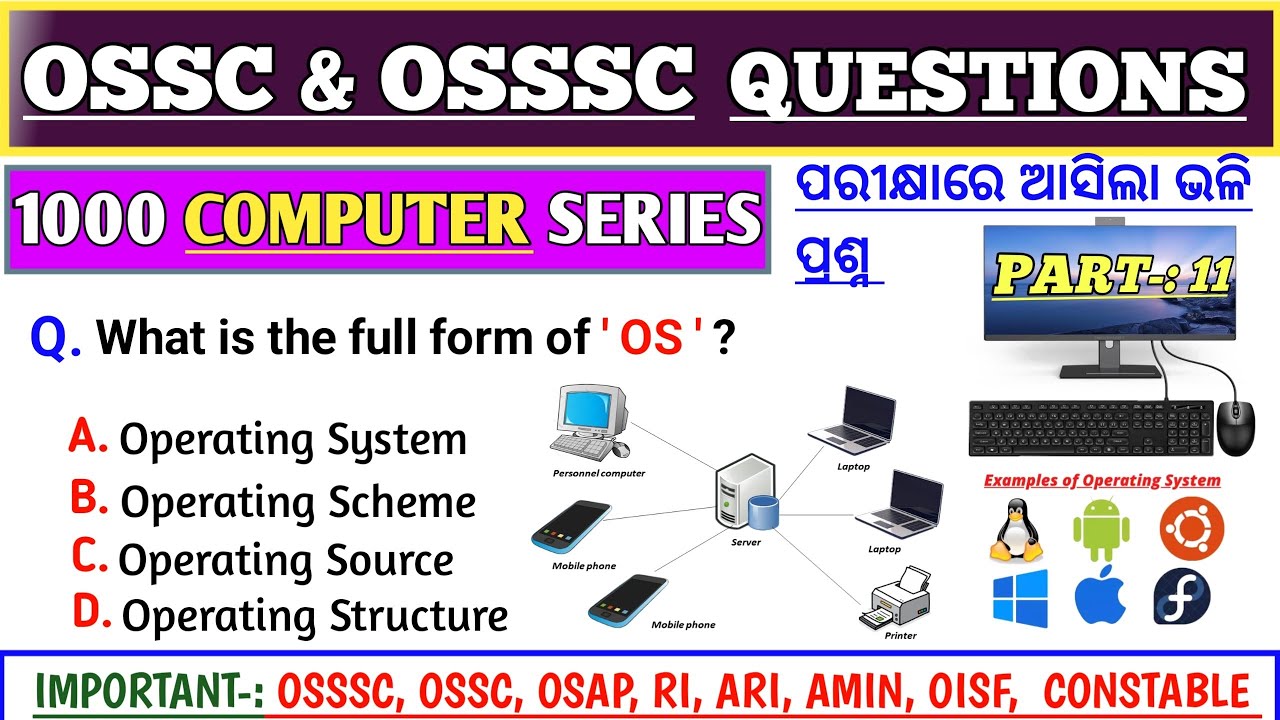 Computer fundamentals Questions | Computer Questions | Computer Selected Questions | Gk Odisha |