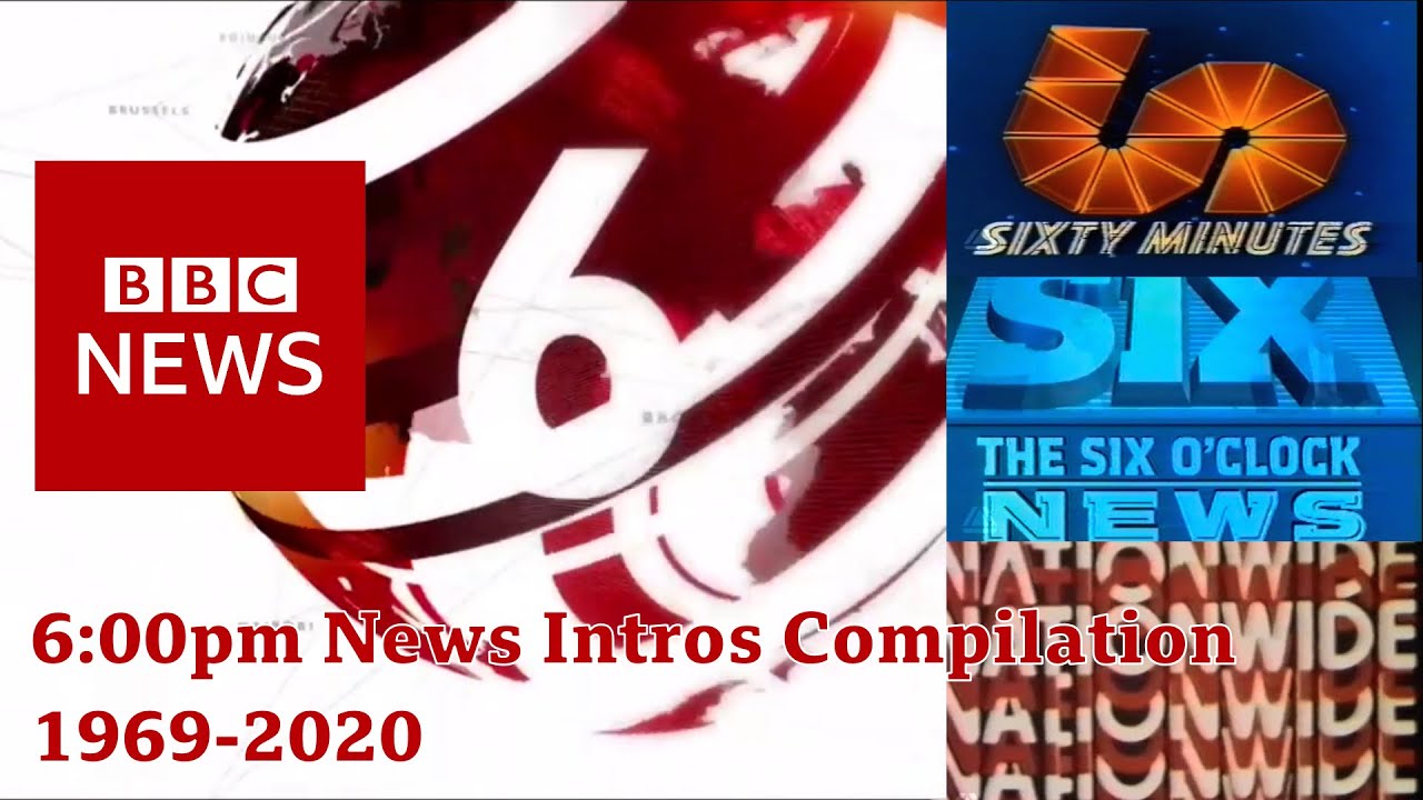 BBC 6 o'clock News Intros Compilation 1969-2020