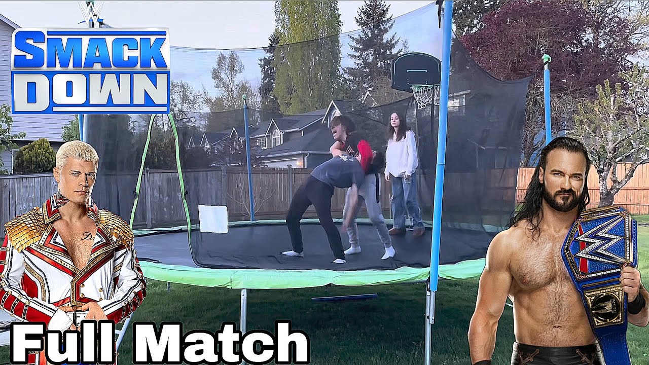WWE - Cody Rhodes vs Drew Mclntyre SmackDown Full Match | Backyard Wrestling 