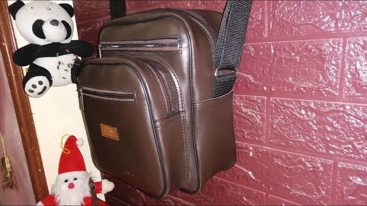 طريقه عمل شنطه كتف رجالي جلد  How to make a men's leather shoulder bagشنط