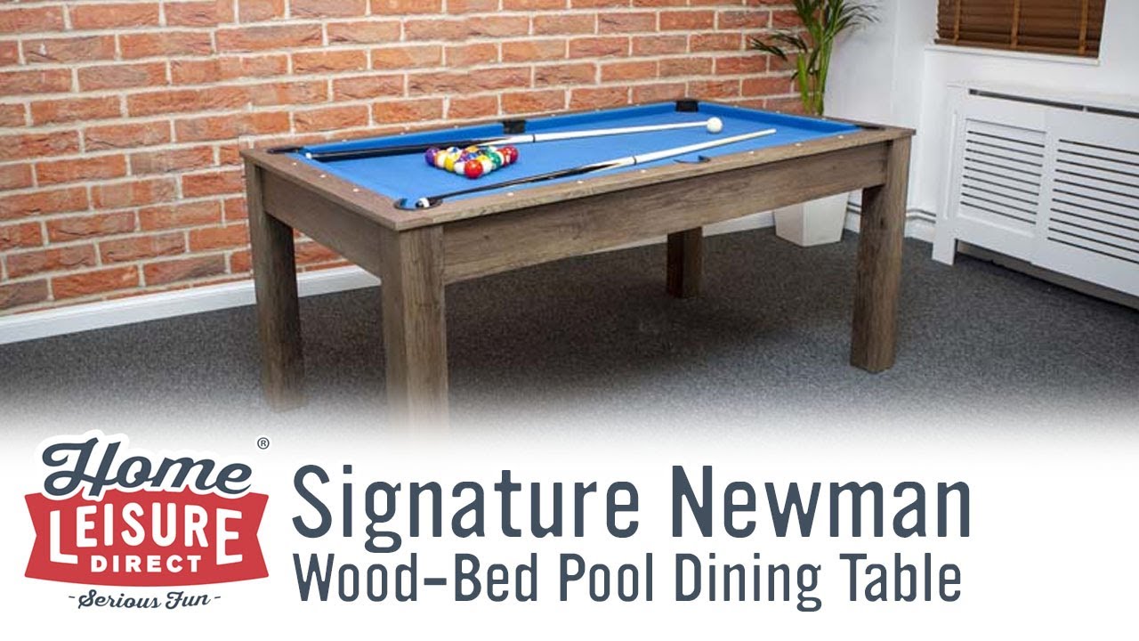 Signature Newman Wood Bed Pool Dining Table