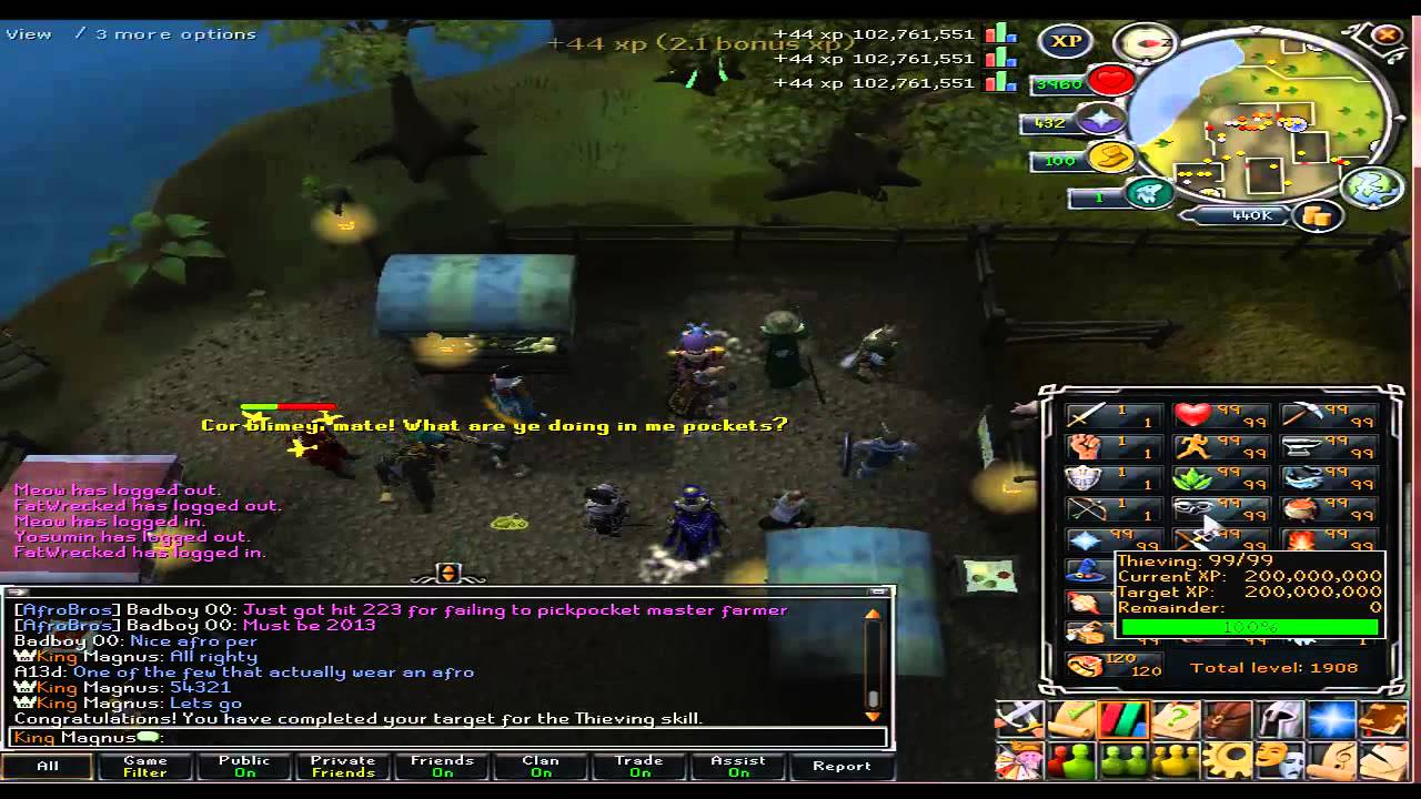 [Runescape] Magnus 200m Thieving