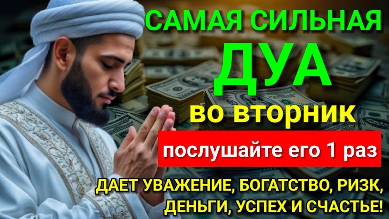🔥 САМАЯ СИЛЬНАЯ Дуа во вторник Все желания сбываются! #дуа