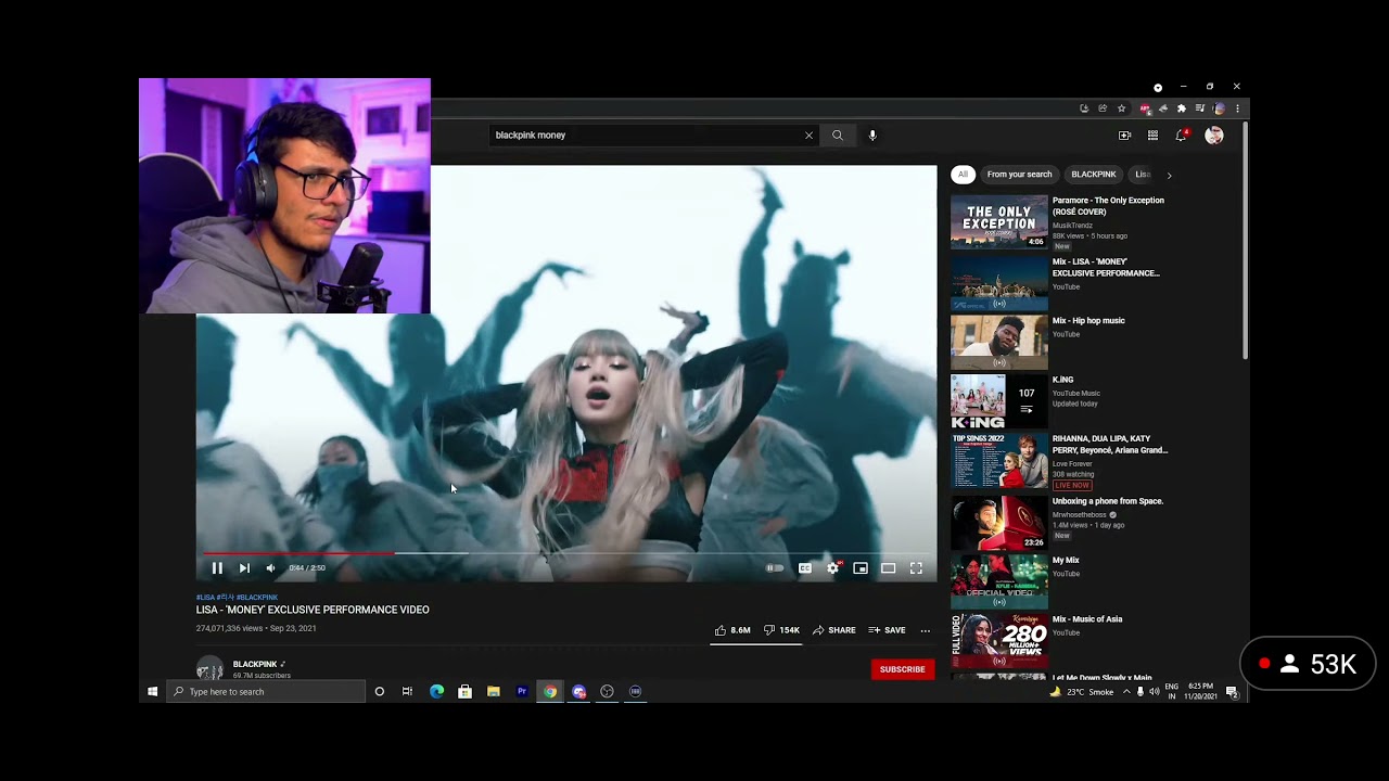 trigger insaan reaction to lisa- money #money #lisa #blackpink #triggeredinsaan