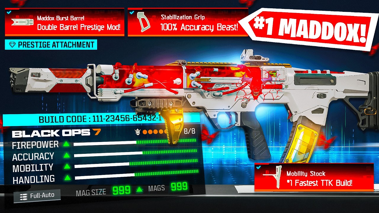 НОВЫЙ ПРЕСТИЖНЫЙ МОД BO7 ECHO 💥 КЛАСС №1 «MADDOX RFB» В BLACK OPS 7! (Лучшая мета-комбинация Мэдд...