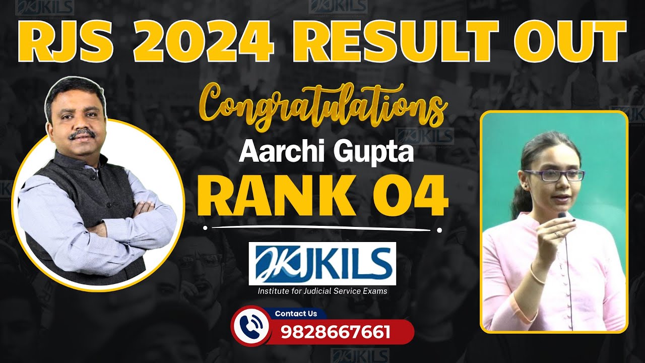 RJS 2024 Result: Rank 4 Aarchi Gupta- JKILS Institute’s Success Story!