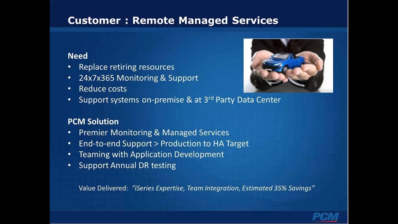 Managed Service Solutions for IBM iSeries