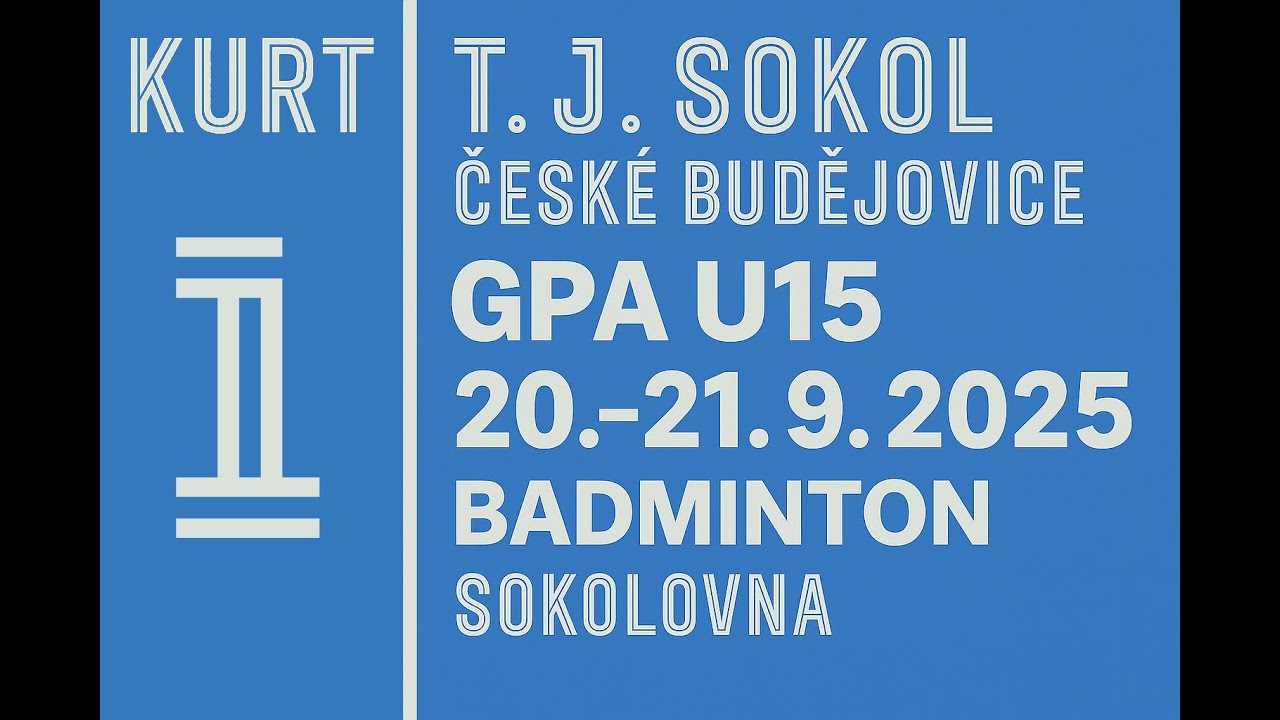 KURT 1 | GPA U15 České Budějovice | sobota 20.9.2025