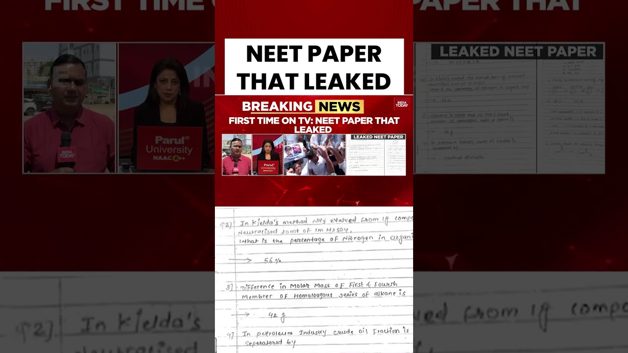 NEET Leak Paper: Images of Handwritten Chemistry Paper Accessed As Coaching Mafia Network Exposed