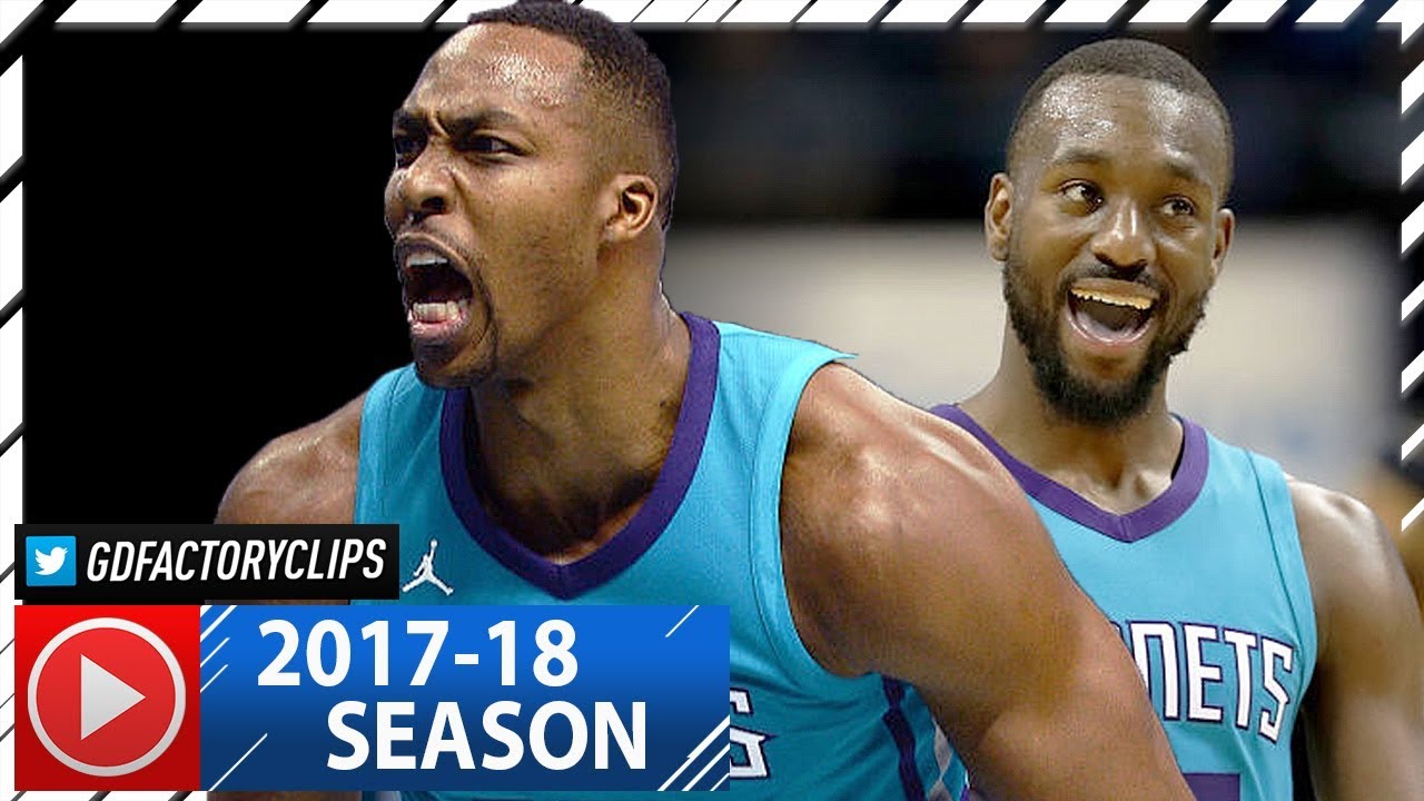 Kemba Walker & Dwight Howard Full Highlights vs Hawks (2017.10.20) - 46 Pts Total, CLUTCH!
