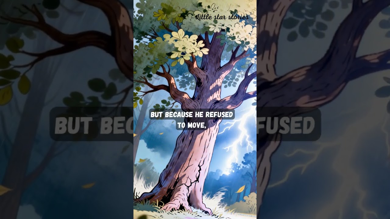 Why the Strongest Tree FELL! 🌳💨 #Shorts#MoralStories#KidsStories#1minutestory #teachingstories