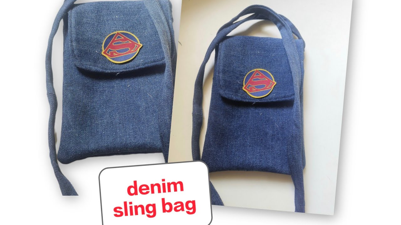 पुरानी जीन्स से बनाएं sling बैग !! Bag tutorial #sewinghacks #teanding #viralvideo #slingbag 