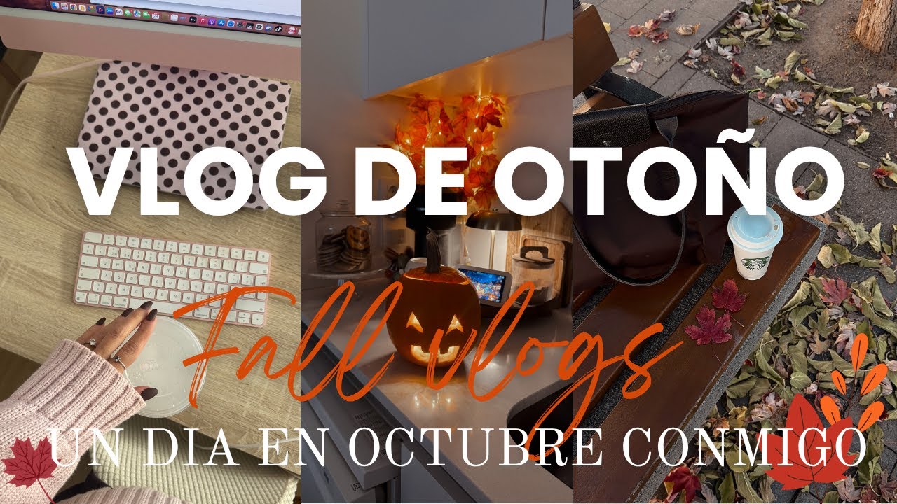 VLOG DE OTOÑO✨🍁 Calabaza de Halloween, vemos la deco de navidad del Corte Ingles, día de otoño🍂