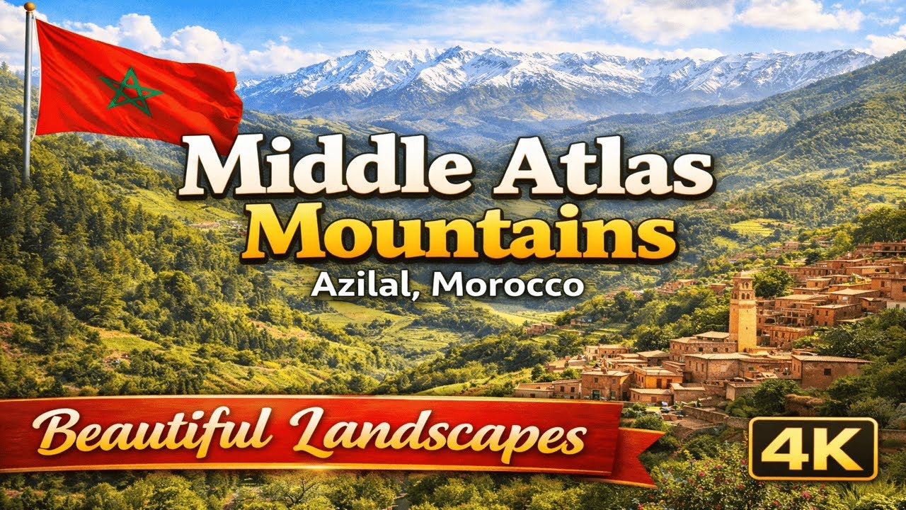 Beautiful Landscapes of Middle Atlas Morocco | Azilal Travel Video