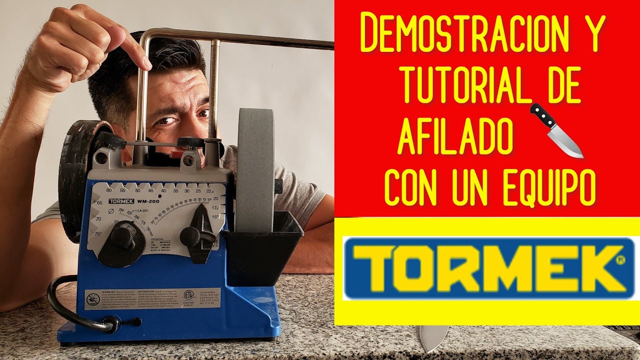 Afilando con equipo TORMEK🔥 Tutorial y demostración🔪 #FiloExtremo #afilar