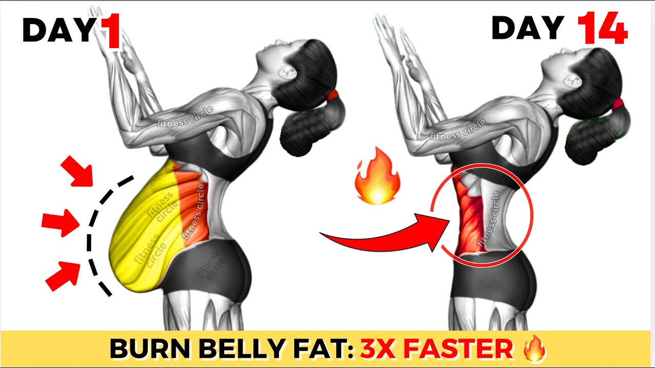 ➜ Do This Every Morning To Lose Belly Fat 3x Faster ➜Quick 30 Min Home Workout to Burn Belly Fat🔥