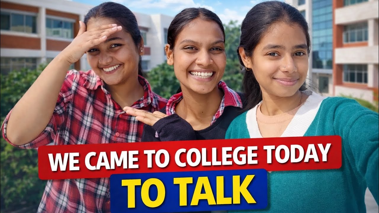We came to college today to talk 