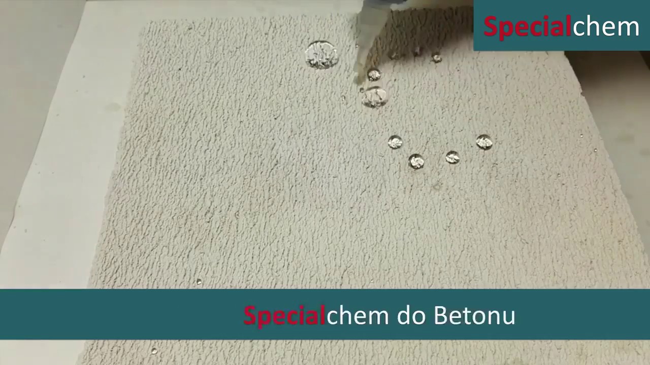NANOIMPREGNAT DO BETNU - efekt perlenia test Specialchem www.centralstore.net