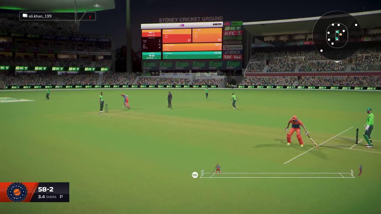 Playing Cricket26 Tag Team vs Ali