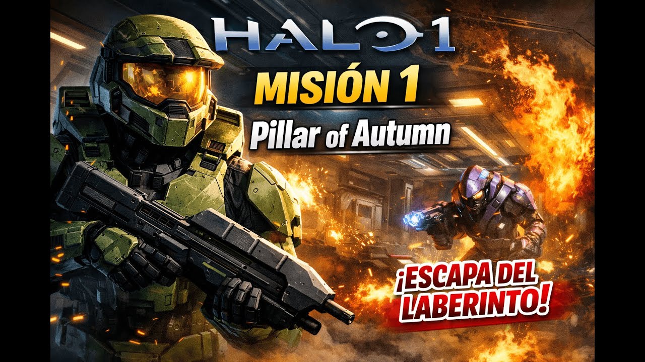 Halo: Combat Evolved (Halo1) – Misión 1: Pillar of Autumn | Escapando del ataque del Covenat