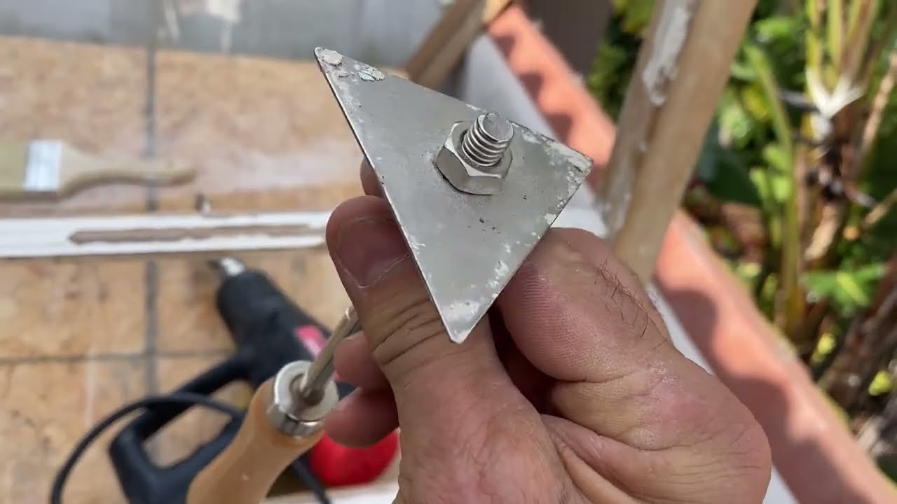 Stripping Paint from a Wood Window Sash with a Harbor Freight Heat Gun