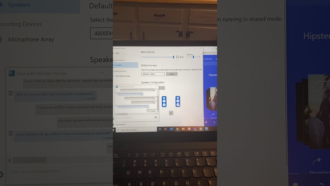 Lenovo X1 Carbon Speaker Issue