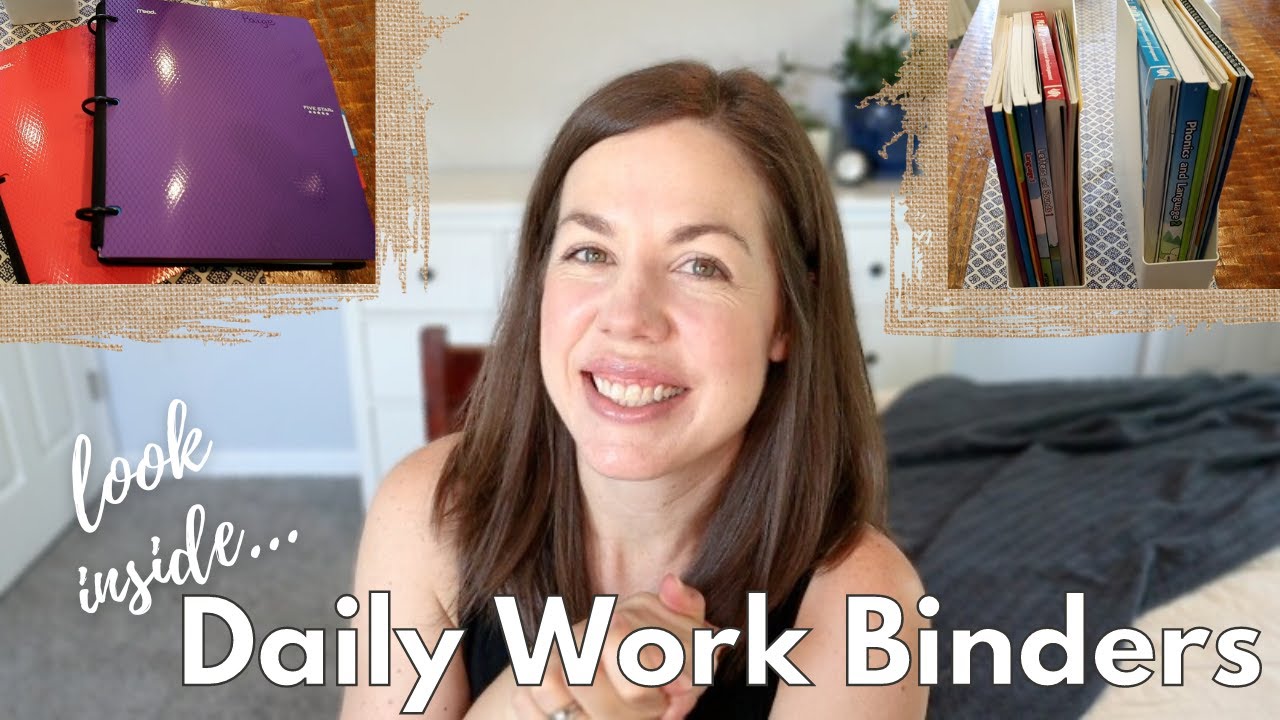 Homeschool Daily Work Binders II Flip-through & Preparing Binders II Homeschool Organization