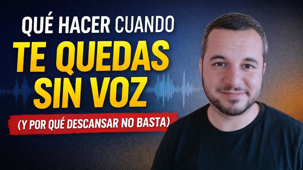 Qué hacer cuando te quedas sin voz (y por qué descansar no basta)