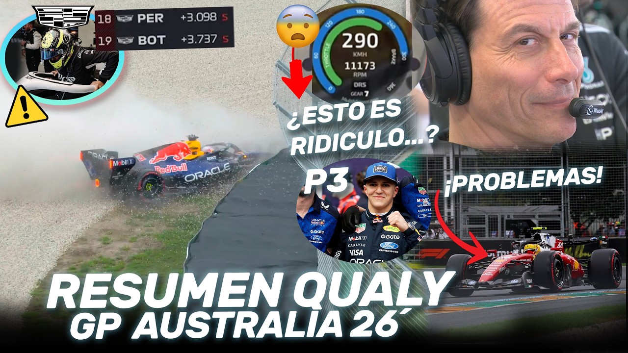 ¡POLEMICA! VERSTAPPEN se ESTAMPA, MERCEDES ARRASA, CHECO AVISA - RESUMEN QUALY GP AUSTRALIA F1 2026