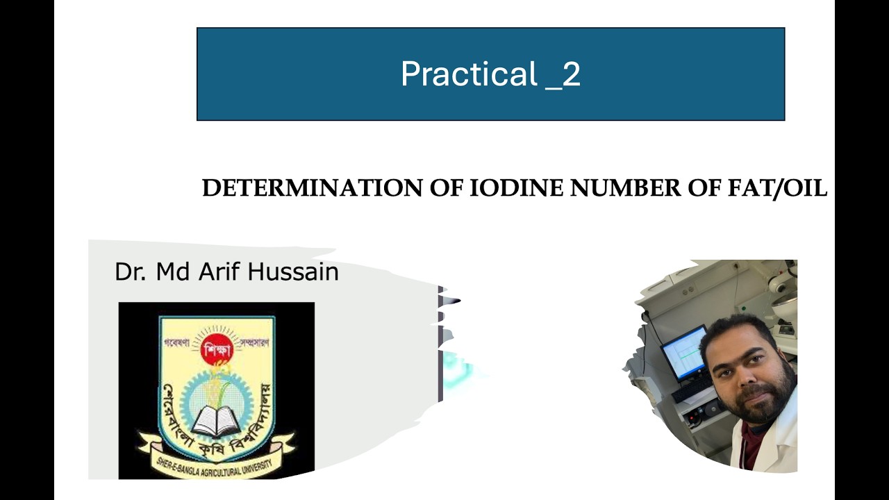EXP_2_Determination of iodine value/iodine number of oils/fats